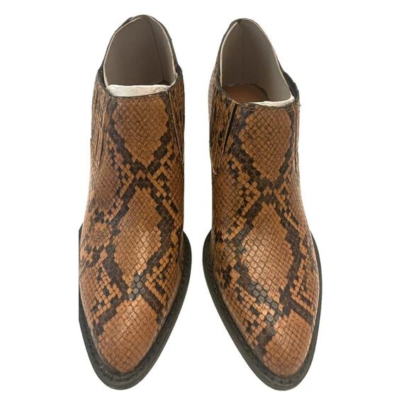 NIB Coach Sz 7C PERRI Booties PTE Snakeskin Leather - Picture 6 of 10